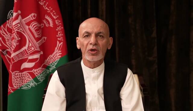 阿富汗总统加尼发表视频讲话 否认携巨款逃离等流言