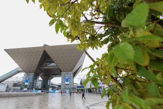 东京奥运会主新闻中心（MPC）和国际广播中心（IBC）所在的东京有明国际展览中心。新华社记者陈益宸摄