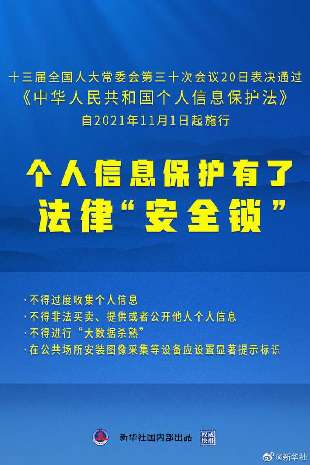 ▲8月20日，十三届全国人大常委会第三十次会议表决通过《中华人民共和国个人信息保护法》。图/新华社