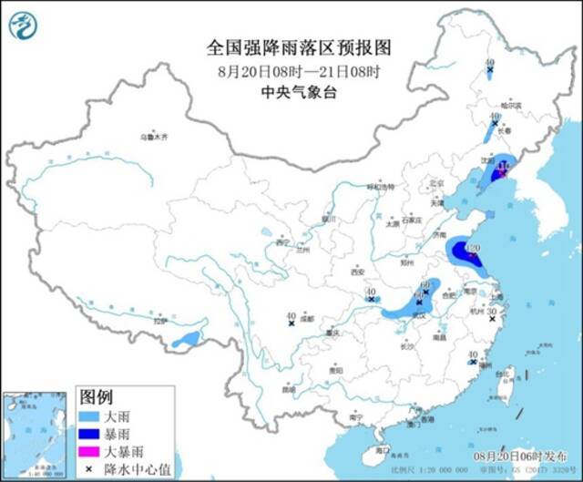 预警！全国8省区有大到暴雨 辽宁江苏等局地有大暴雨