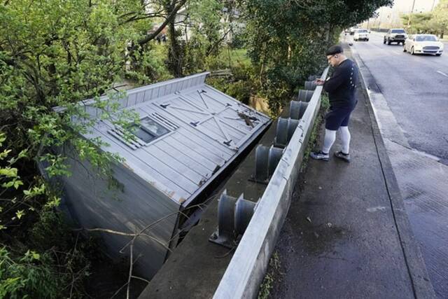 资料图：美国田纳西州发生暴雨洪灾