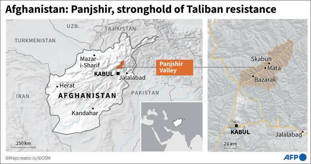 反塔利班武装控制了潘杰希尔山谷