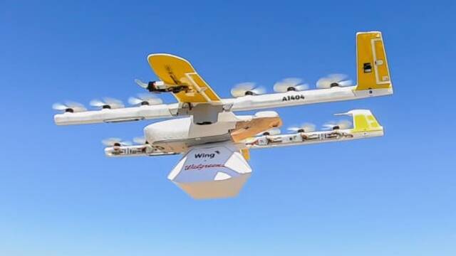 谷歌旗下无人机送货业务累计交付突破10万个包裹