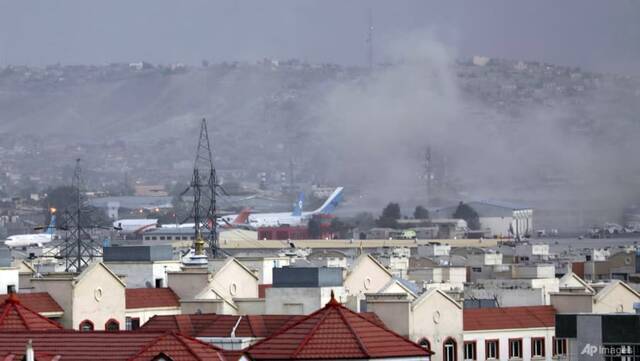 喀布尔机场发生爆炸资料图