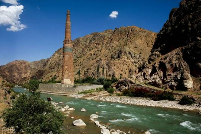 阿富汗两处世界文化遗产之一贾姆宣礼塔。摄影/刘拓