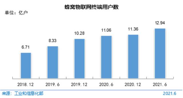 图 21蜂窝物联网终端用户数