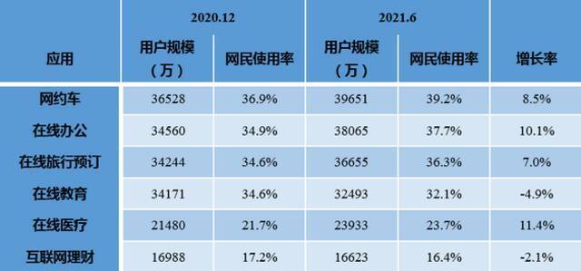 CNNIC第48次调查报告：互联网应用发展概述