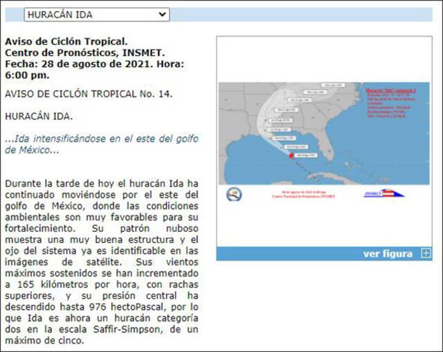 尽管“艾达”已逐渐远离古巴，但古巴气象研究所依然在发布警报