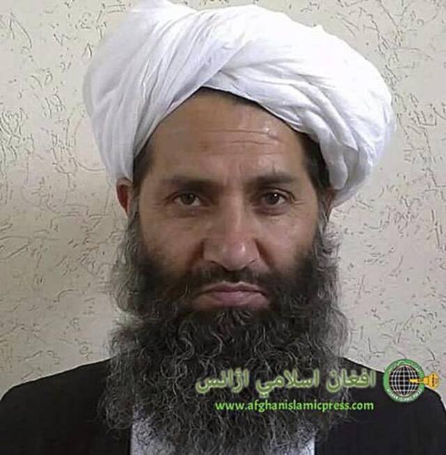 阿富汗塔利班最高领导人海巴图拉·阿洪扎达。（图：人民视觉）