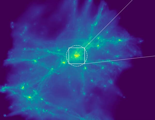 星系的旋臂负责收集气体以供给它们的中央超大质量黑洞