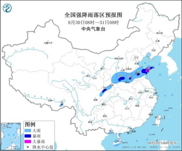 暴雨预警！四川陕西山西河北河南山东等地部分地区有大到暴雨