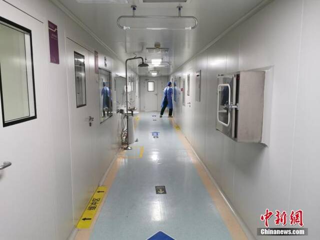 资料图：郑州人民医院核酸检测实验室内部的清洁区。中新社记者韩章云摄