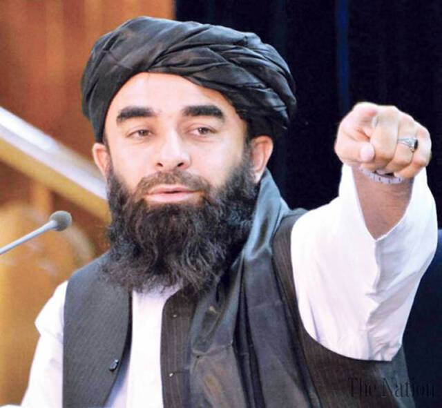 塔利班发言人扎比乌拉·穆贾希德图源：国家报