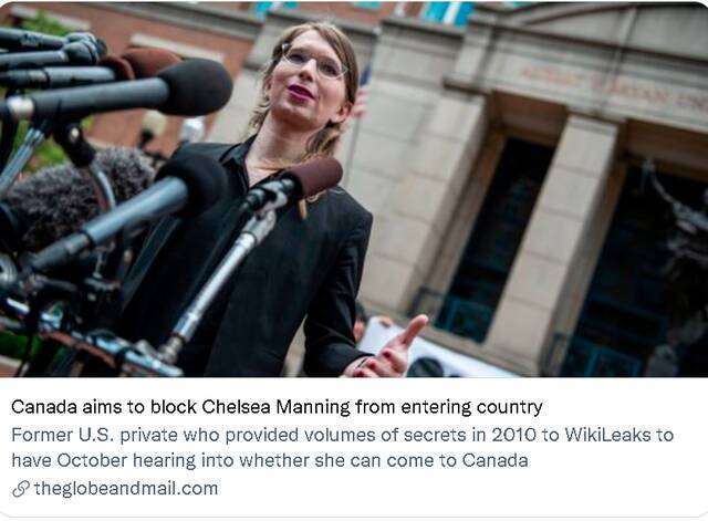 她曝光美军暴行，加拿大：永远禁止入境！