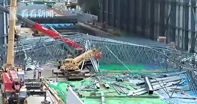 视频｜成都地铁一在建工地发生垮塌事故 已致4死14伤