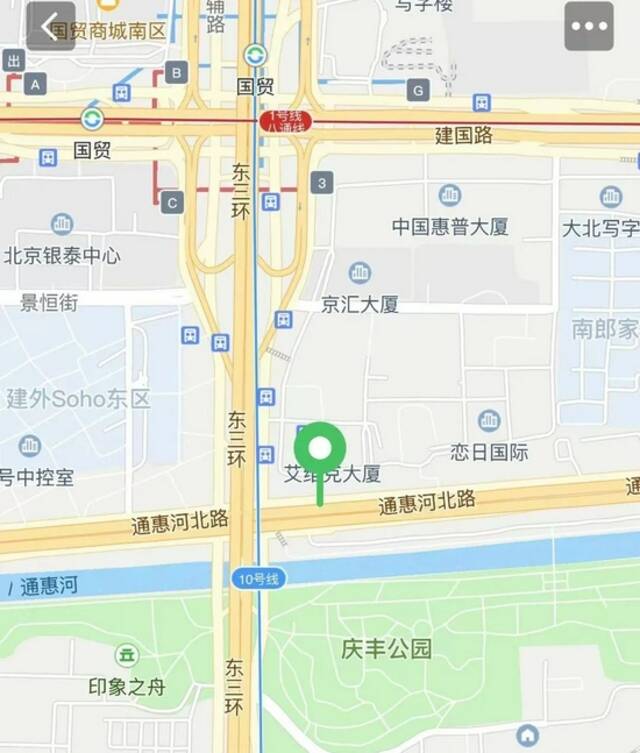 火情大致位置/高德地图