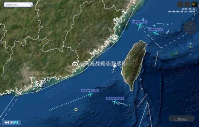 南海战略态势感知：东海、南海四架美军侦察机密集出动