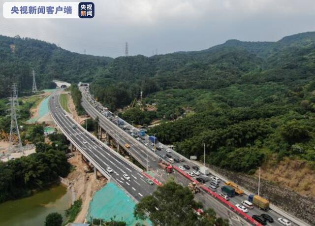 广州新建石门堂山隧道正式通车 交通动脉“中梗阻”终打通