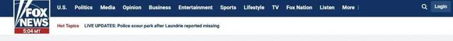 福克斯新闻报道截图