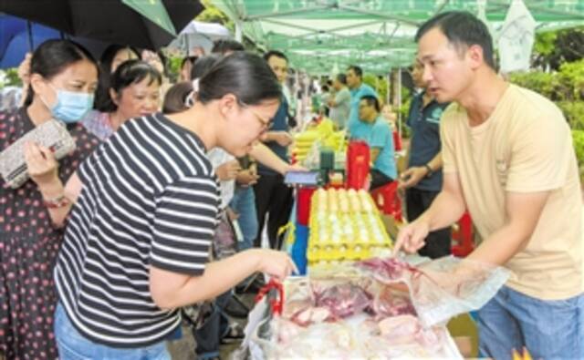 消费助农大集市走进省政府国兴办公区