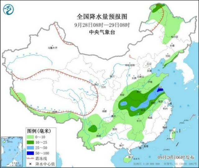 四川陕西雨水连绵不绝 内蒙古中部局地有风雹