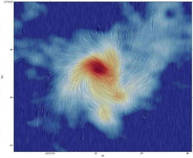 日本国立天文台研究揭示大质量恒星形成中电磁力和重力的相互作用