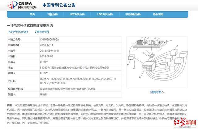 国家知识产权局申请公告截图