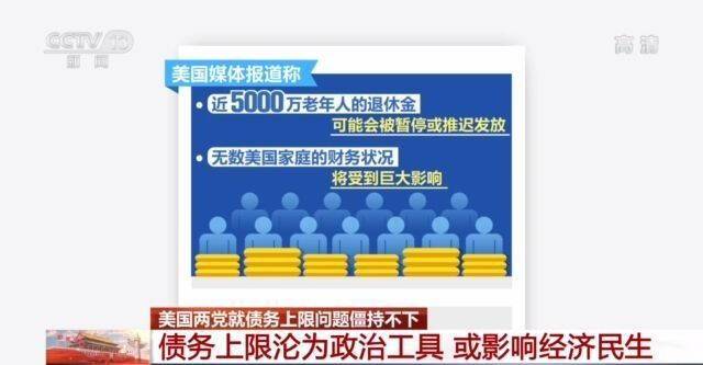 美国债务上限沦为政治工具 或影响经济民生