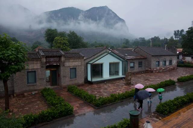 山西与河北交界的太行山区，绿色植被得以恢复