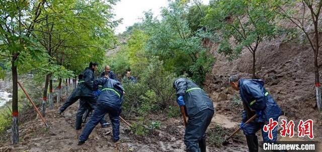 连续强降雨天气导致各地不同程度受灾。灵石县融媒体中心供图