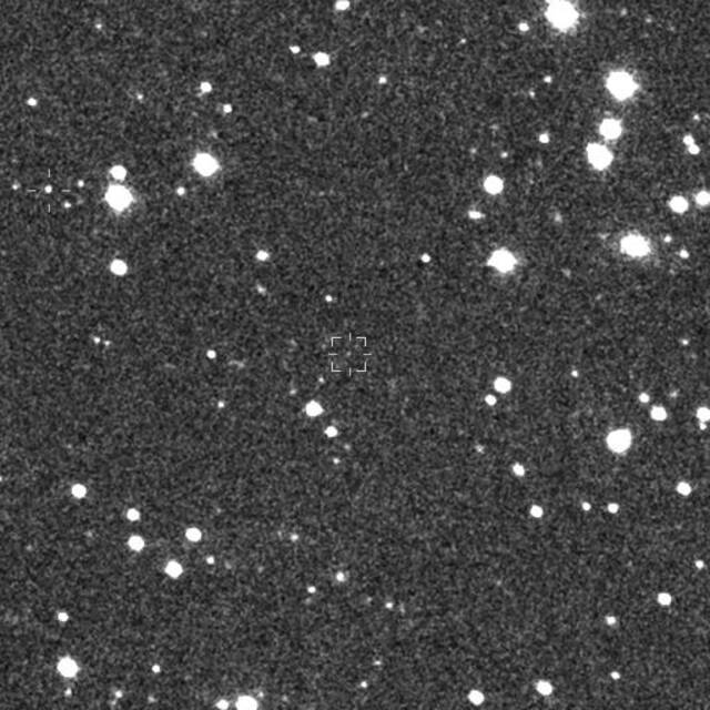 △新发现的紫金山彗星C/2021 S4（方框中目标）