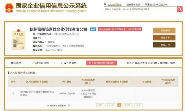 国家企业信用信息公示系统网站截图