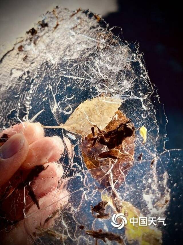 寒潮来袭！北京延庆结冰了 你感受到寒意了吗