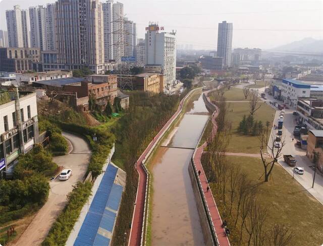 九龙坡跳磴河生态修复综合整治后重庆市规划和自然资源局供图
