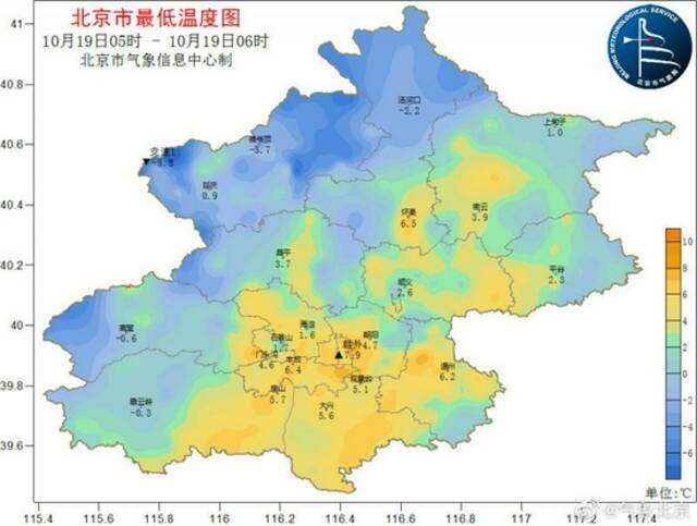 新一波冷空气抵京 今夜最低气温仅1℃ 今年北京入冬时间有可能会提前