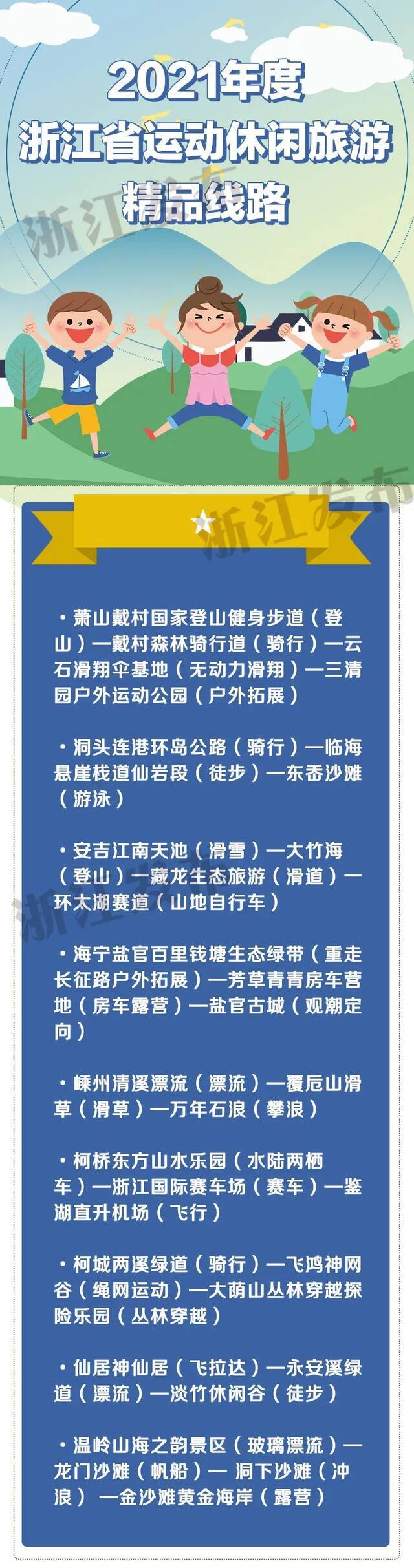 好看、好玩，还能健身！“浙”份新认定的省级名单，快收藏~