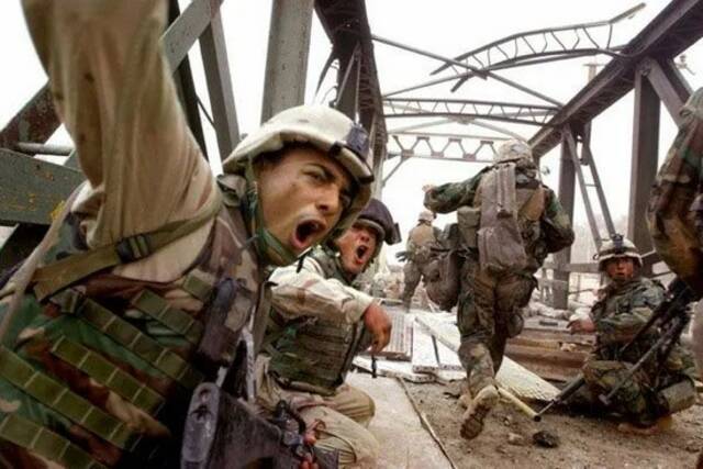 伊拉克战争期间，美军在巴格达作战