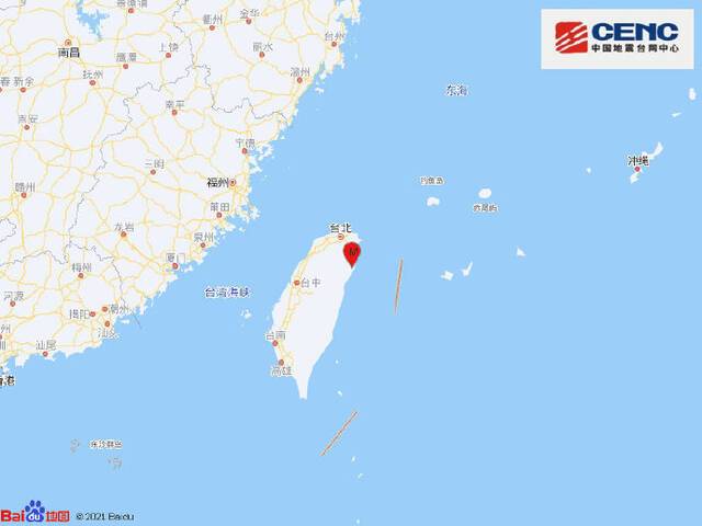 台湾宜兰县发生6.3级地震，震源深度60千米