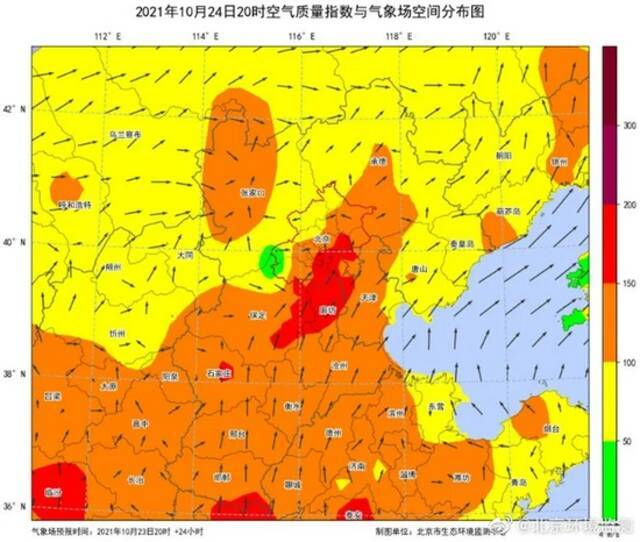 北京市PM2.5浓度明显上升，明天空气质量转好