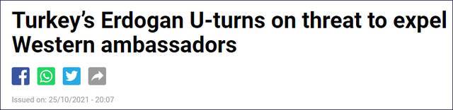 威胁驱逐10名西方国家大使？埃尔多安改口：他们已经退了一步