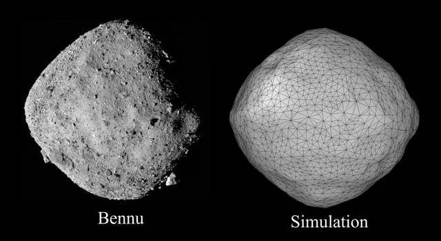 科学家利用颗粒物理学的简单概念来解释两个近地小行星Bennu和Ryugu的奇特钻石形状