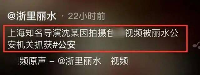 上海知名导演拍摄不雅视频被抓：一部色情影片能赚3万多元 他赚了近百万