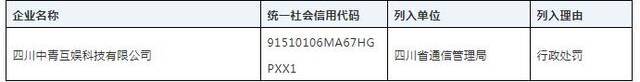 三季度18家企业被纳入电信业务经营不良名单和失信名单