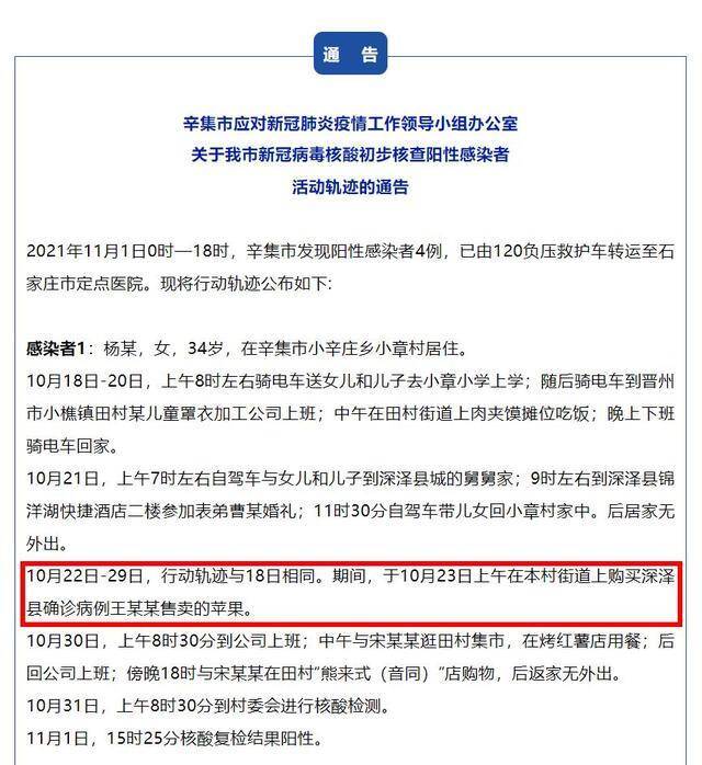 河北辛集一家三口确诊：母亲曾买石家庄病例的苹果 该病例一家六口确诊