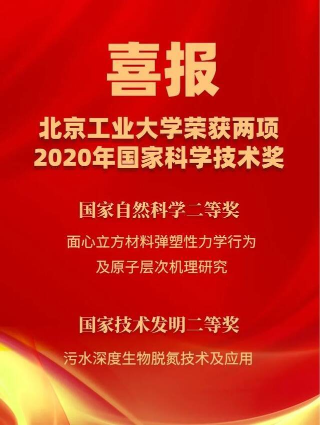 突破！北工大作为牵头单位首次获得国家自然科学奖