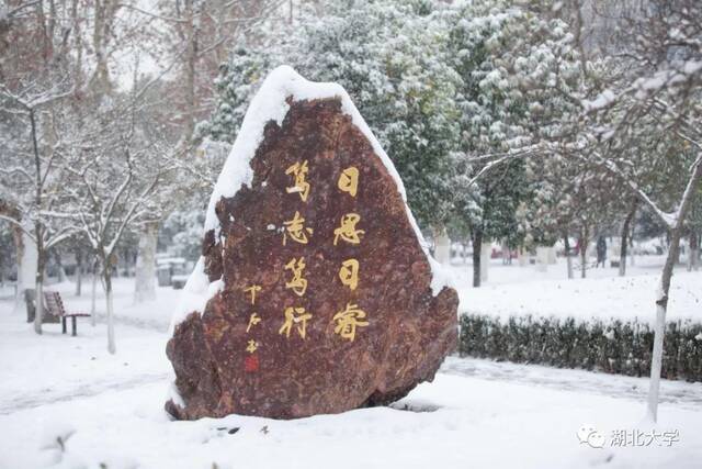 期待遇见，在湖大的第一场雪！