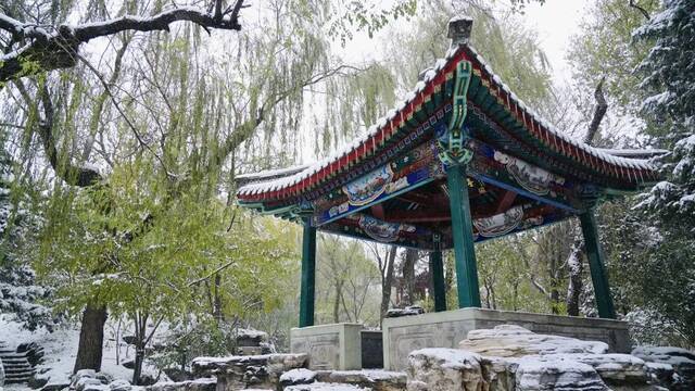 愿以三分初雪，勾勒百景清华