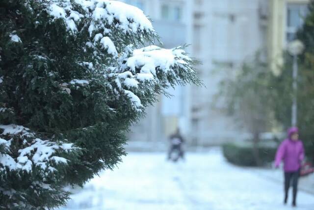 惊艳！北科的初雪！