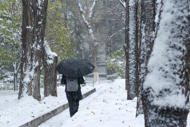 惊艳！北科的初雪！