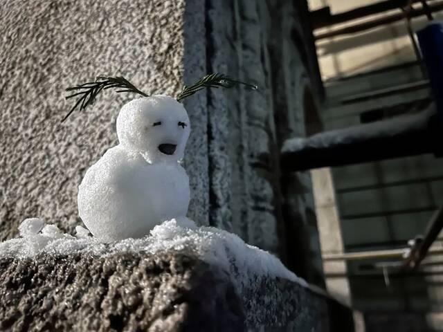 惊艳！北科的初雪！